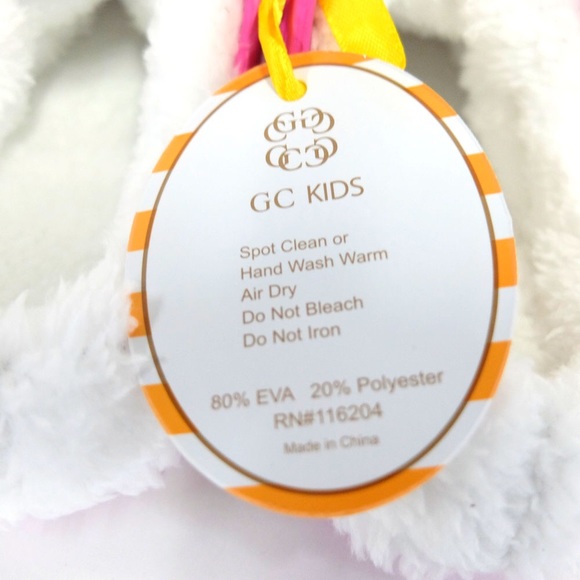 Gold Coast Girls Fuzzy Fleece Lined Clogs, Size 12 - Picture 7 of 7